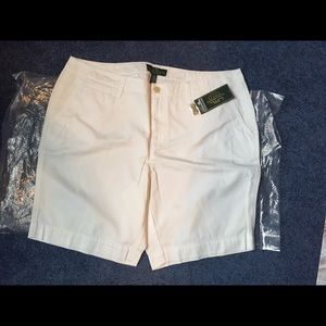 Lauren Ralph Lauren White 14W classic shorts NWT